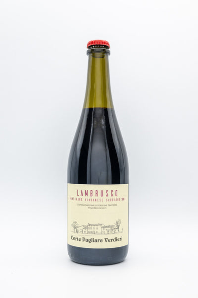 Lambrusco Voadanese von Corte Pagliare aus der Lombardei in Italien