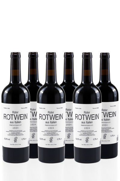"Roter Rotwein aus Italien" - 6er