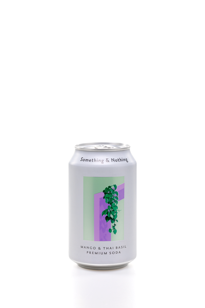 12er "Mango & Thai Basil Premium Soda" inkl. Pfand, Something & Nothing