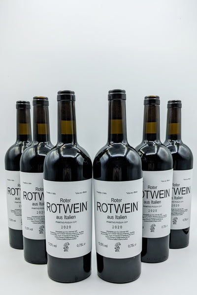 "Roter Rotwein aus Italien" - 6er